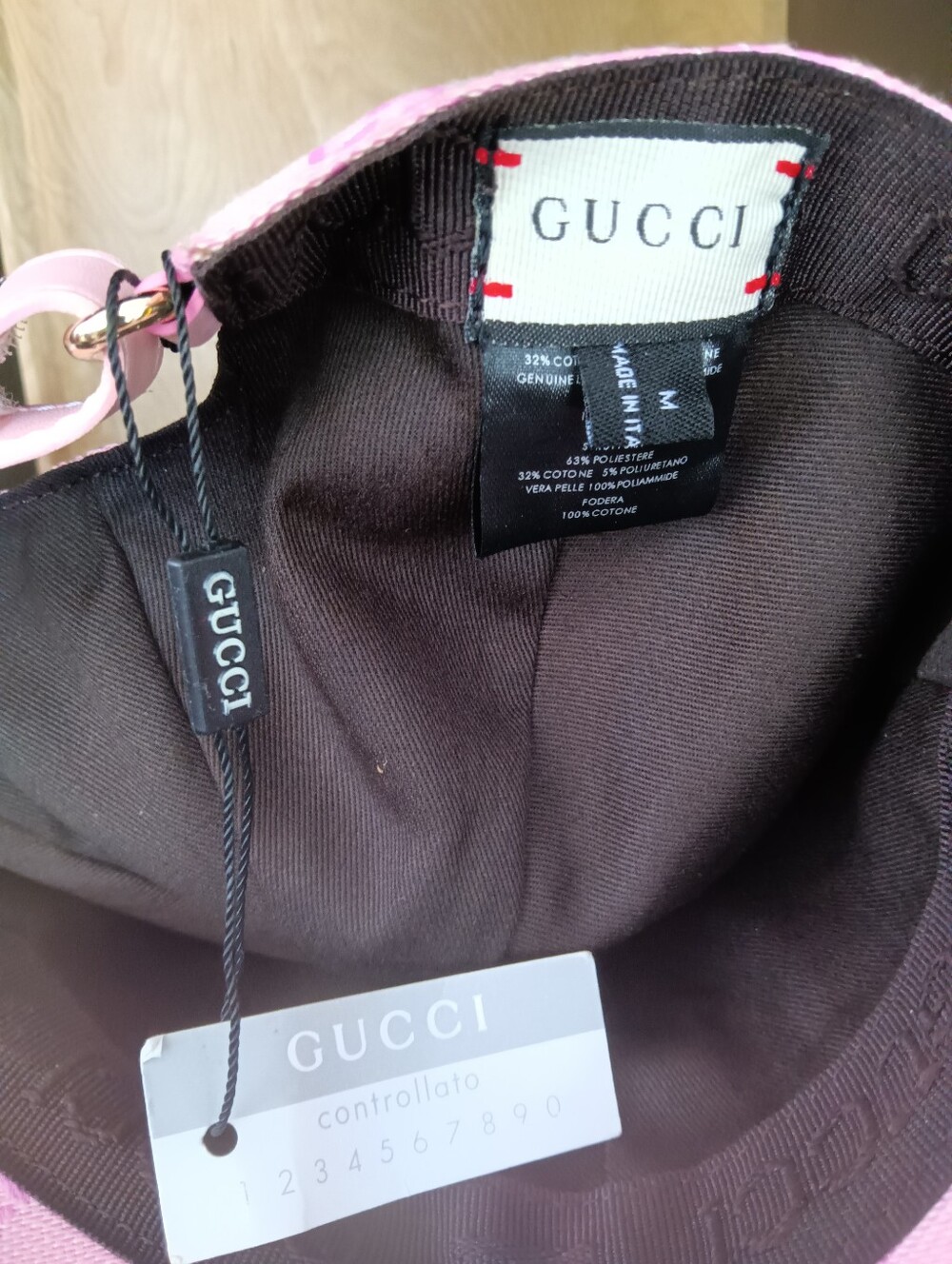 Gucci Pink  Embroidered Cap - Picture 4 of 5